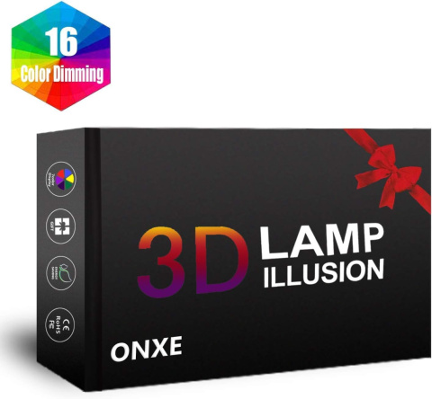 ONXE Lampka nocna 3D Superbohatera, Spiderman LED ONXE Lampka nocna 3D Superbohatera, Spiderman LED