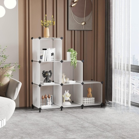 AWTATOS ORGANIZER MODUŁOWY regał do przechowywania 6-częściowy 6x30/30/30cm