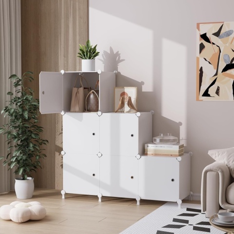 AWTATOS ORGANIZER MODUŁOWY regał do przechowywania 6-częściowy 6x30/30/30cm