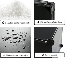 AWTATOS ORGANIZER MODUŁOWY regał do przechowywania 6-częściowy 6x30/30/30cm