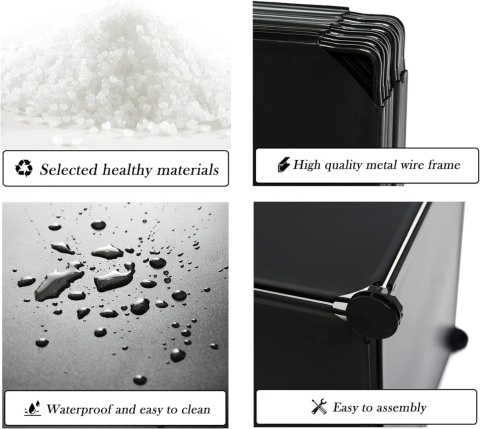 AWTATOS ORGANIZER MODUŁOWY regał do przechowywania 6-częściowy 6x30/30/30cm