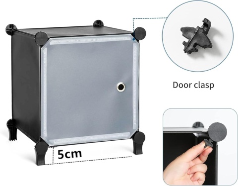 AWTATOS ORGANIZER MODUŁOWY regał do przechowywania 6-częściowy 6x30/30/30cm