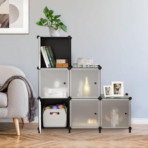 AWTATOS ORGANIZER MODUŁOWY regał do przechowywania 6-częściowy 6x30/30/30cm