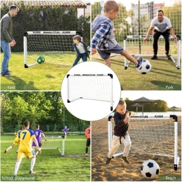 BRAMKI PIŁKARSKIE KAMIYA 2PACK DLA DZIECI SKŁADANE PRZENOŚNE OGRODOWE SPORT