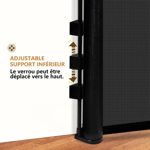 Bramka ochronna na schody, przegroda 300cm wysokość 84cm