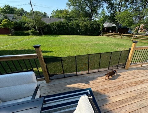 Bramka ochronna na schody, przegroda 300cm wysokość 84cm