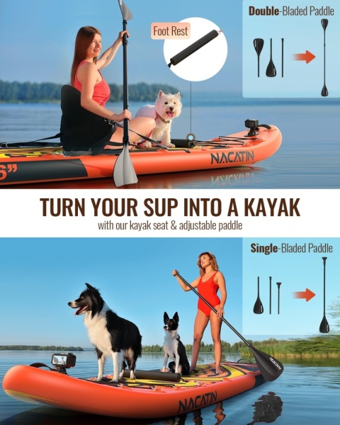 DESKA SUP pompowana z wiosłem WATTSUP paddle board F12 12' 366 cm