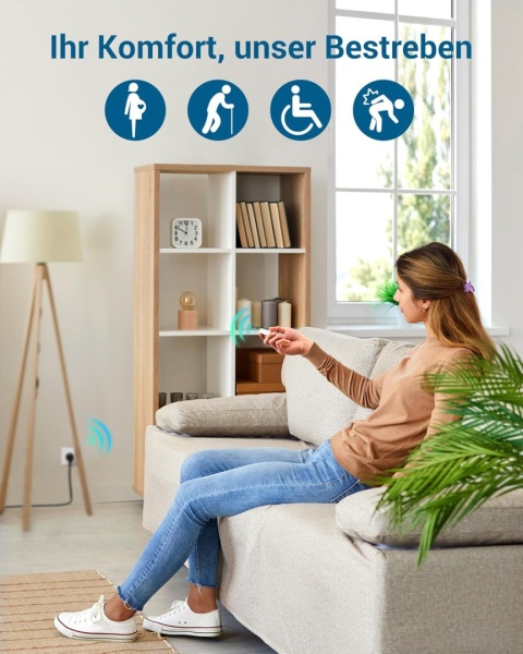 DEWENWILS Gniazda radiowe z pilotem zdalnego sterowania, 16 A, 3680 W