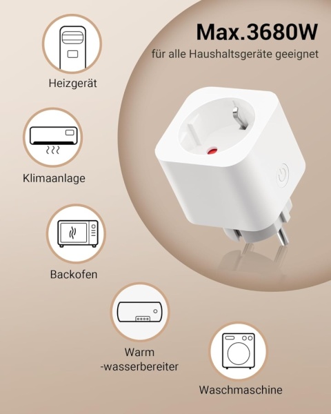 DEWENWILS Gniazda radiowe z pilotem zdalnego sterowania, 16 A, 3680 W