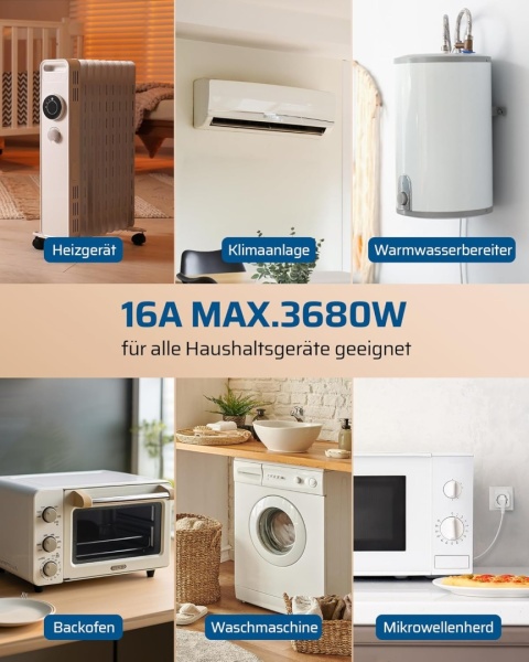 DEWENWILS Gniazda radiowe z pilotem zdalnego sterowania, 16 A, 3680 W