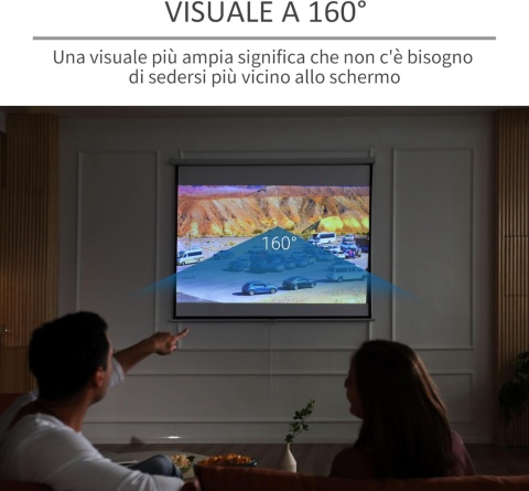 EKRAN PROJEKCYJNY RZUTNIKA 100" 200x150 cm