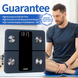 ELEKTRONICZNA WAGA ŁAZIENKOWA INTELIGENTNA BLUETOOTH APLIKACJA PARAMETRÓW