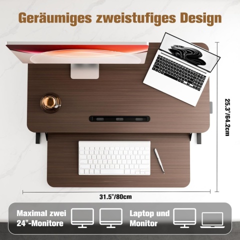 ERGOMAKER biurko stojące z regulacją wysokości 80 x40 x52 X1