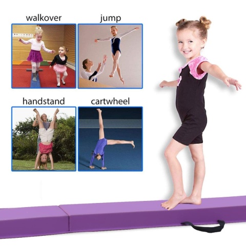 FBSPORT 270 cm Belka równoważna dla dzieci, składana plus torba