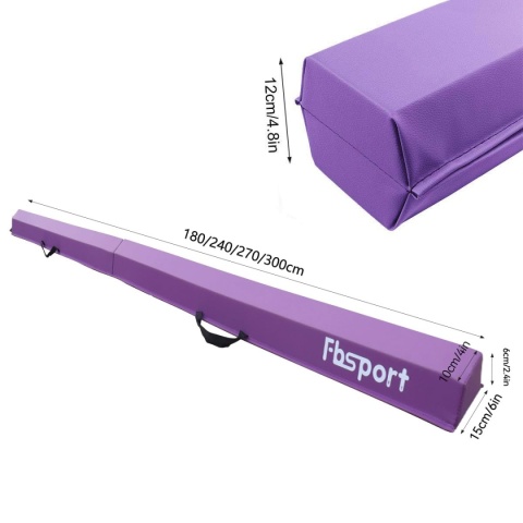 FBSPORT 270 cm Belka równoważna dla dzieci, składana plus torba