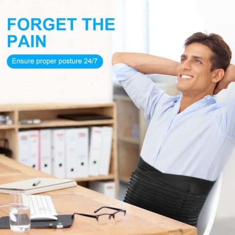 ACWOO Pas lędźwiowy, podparcie pleców, regulacja paska XL