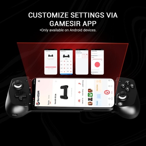 GamePad Kontroler do smartfona Gamesir X5 Lite Type-C Czarny iOS Android