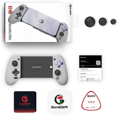 Gamepad kontroler do gier GameSir G8 Galileo USB-C z uchwytem na telefon