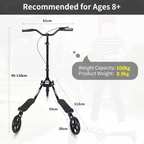 HULAJNOGA BALANSOWA TRÓJKOŁOWA SKRĘTNA AOODIL SWING SCOOTER 8+