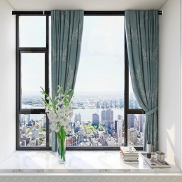 Karnisz, wysuwany drążek teleskopowy, bardzo gruby czarny 310-360 cm