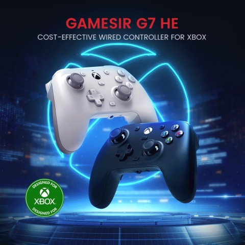 Kontroler przewodowy GameSir G7 HE czarny Xbox Series X/S One PC