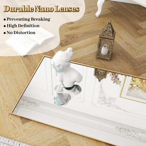 Lustro Koonmi stojące prostokąt rama metal 60x165 cm