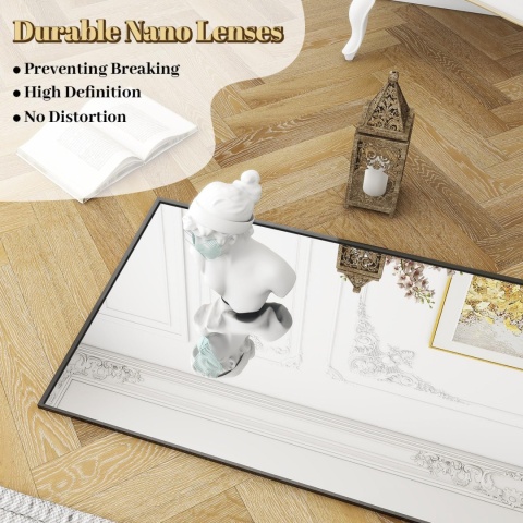 Lustro Koonmi stojące prostokąt rama metal 50x160 cm