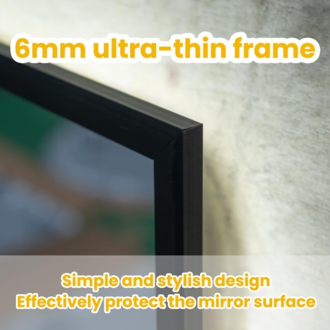 Lustro łazienkowe ze światłem LED 45 x 65 cm, z podświetleniem