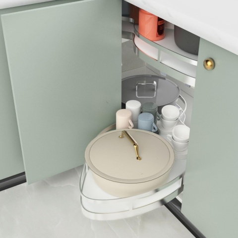 MAGIC CORNER KOSZ WYSUWANY CARGO NAROŻNY PRAWY NERKA HAMULEC DOCIĄG 800 mm