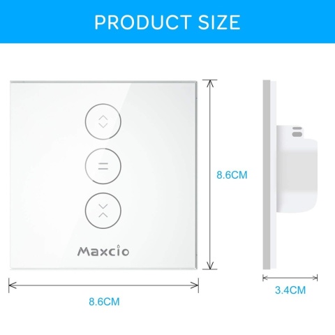 Maxico Programator Czasowy do Rolet, 600 W, aplikacja Zestaw 2 Sztuki
