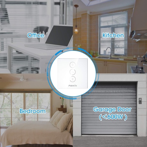 Maxico Programator Czasowy do Rolet, 600 W, aplikacja Zestaw 2 Sztuki