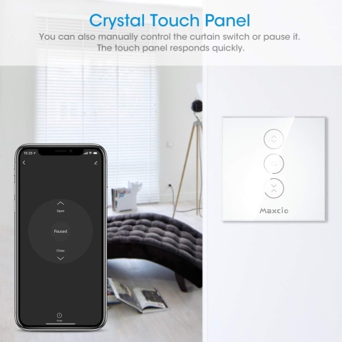 Maxico Programator Czasowy do Rolet, 600 W, aplikacja Zestaw 2 Sztuki