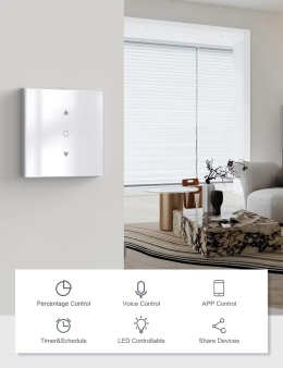 Maxcio WF-CS01 WiFi Inteligentny przełącznik rolet Alexa i Google Home 2 SZT
