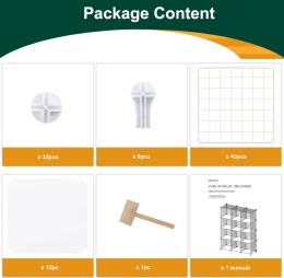 ORGANIZER PÓŁKA MODUŁOWA SZAFKA 12 SZEŚCIANÓW REGAŁ AWTATOS R15