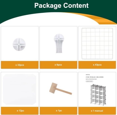 ORGANIZER PÓŁKA MODUŁOWA SZAFKA 12 SZEŚCIANÓW REGAŁ AWTATOS R15