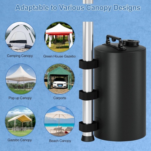 Obciążnik, balast na wodę do namiotu SONAMBULO Zestaw 4 toreb na wodę 88 kg