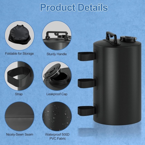 Obciążnik, balast na wodę do namiotu SONAMBULO Zestaw 4 toreb na wodę 88 kg