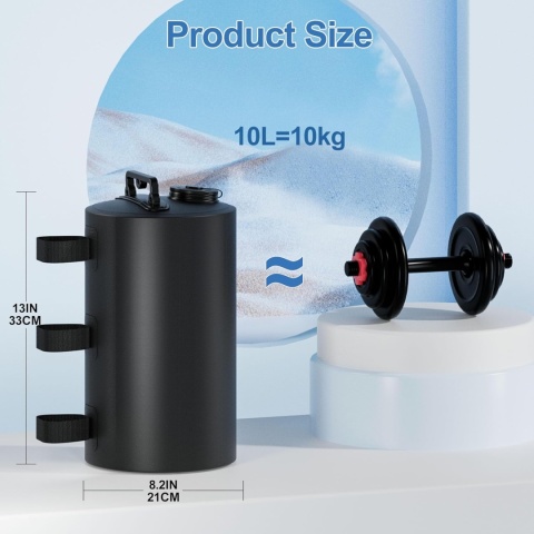 Obciążnik, balast na wodę do namiotu SONAMBULO Zestaw 4 toreb na wodę 88 kg