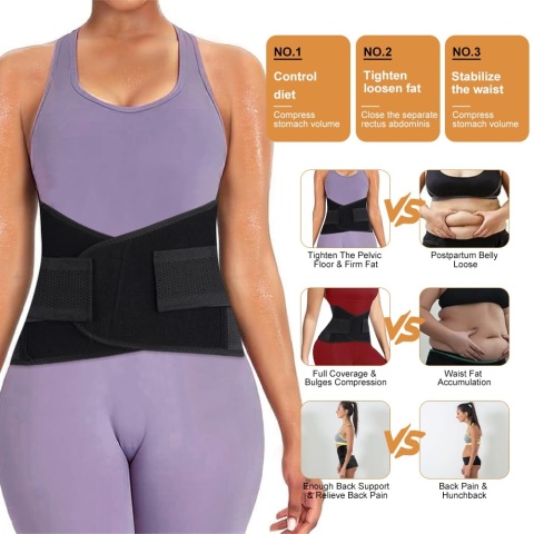 PAS WYSZCZUPLAJĄCY WYTRZYMAŁY ODCHUDZAJĄCY POPORODOWY MODELUJĄCY BRZUCH