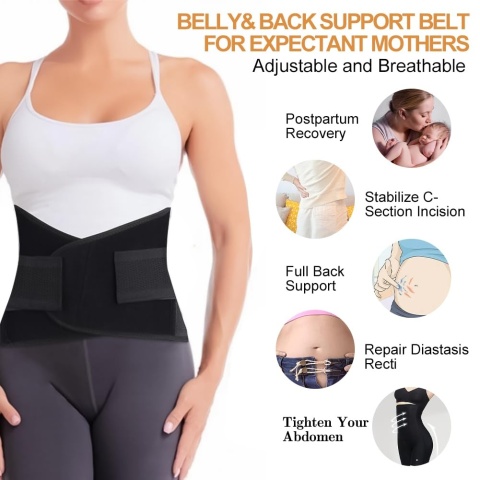 PAS WYSZCZUPLAJĄCY WYTRZYMAŁY ODCHUDZAJĄCY POPORODOWY MODELUJĄCY BRZUCH