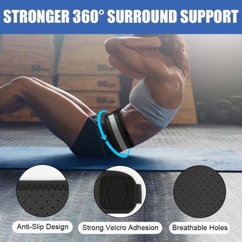 Pas Biodrowy Lędźwiowy Stabilizujący Wspierający 110 CM