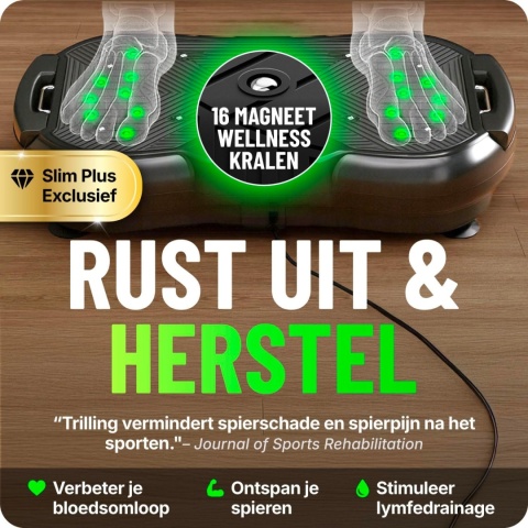 Platforma wibracyjna Bluefin Fitness Ultra Slim Plus 500 W