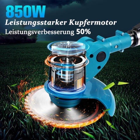 Podkaszarka elektryczna z 2 akumulatorami 4,0 Ah zestaw xxl