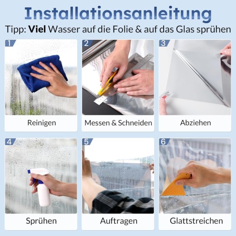 RABBITGOO FOLIA DEKORACYJNA OKIENNA PRYWATNOŚCI 90x200cm