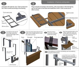 STOLIK BALKONOWY SKŁADANY NA BALKON TARAS BALUSTRADĘ WISZĄCY REGULOWANY