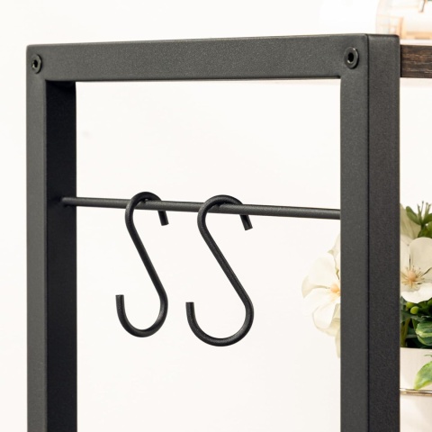 Stół z rolkami, 28 x 42 x 60 cm, 3-stopniowy ze stacją ładującą loft