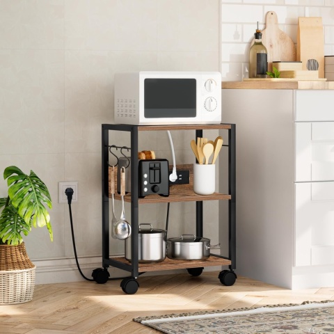 Stół z rolkami, 28 x 42 x 60 cm, 3-stopniowy ze stacją ładującą loft