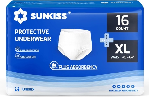 Sunkiss TrustPlus Majtki dla dorosłych na nietrzymanie moczu r. xL 16 szt.