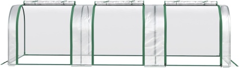 Szklarnia Ogrodowa Foliowa Outsunny, Tunel foliowy z Drzwiami