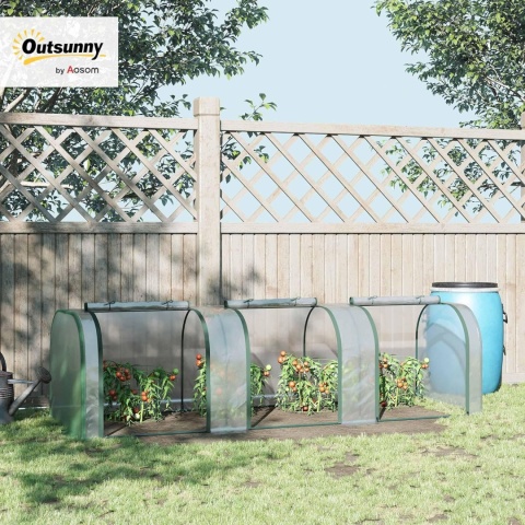 Szklarnia Ogrodowa Foliowa Outsunny, Tunel foliowy z Drzwiami